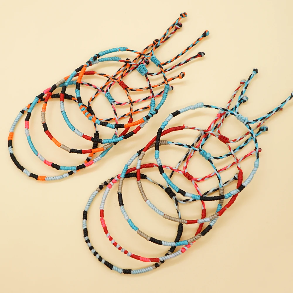 

30 Color Women Men Simple Bracelet Fashion Cotton Lace-Up Bracelets Friendship Couple Boy Girl Gift Casual Charm Bangle