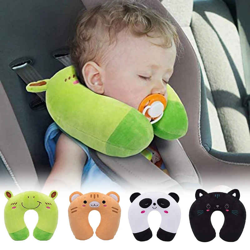 

Cartoon Kids U-shaped Pillow Plush Neck Pillow Nap Pillow Lunch Break Pillow Cervical Pillow Travel Pillows for Children Gift