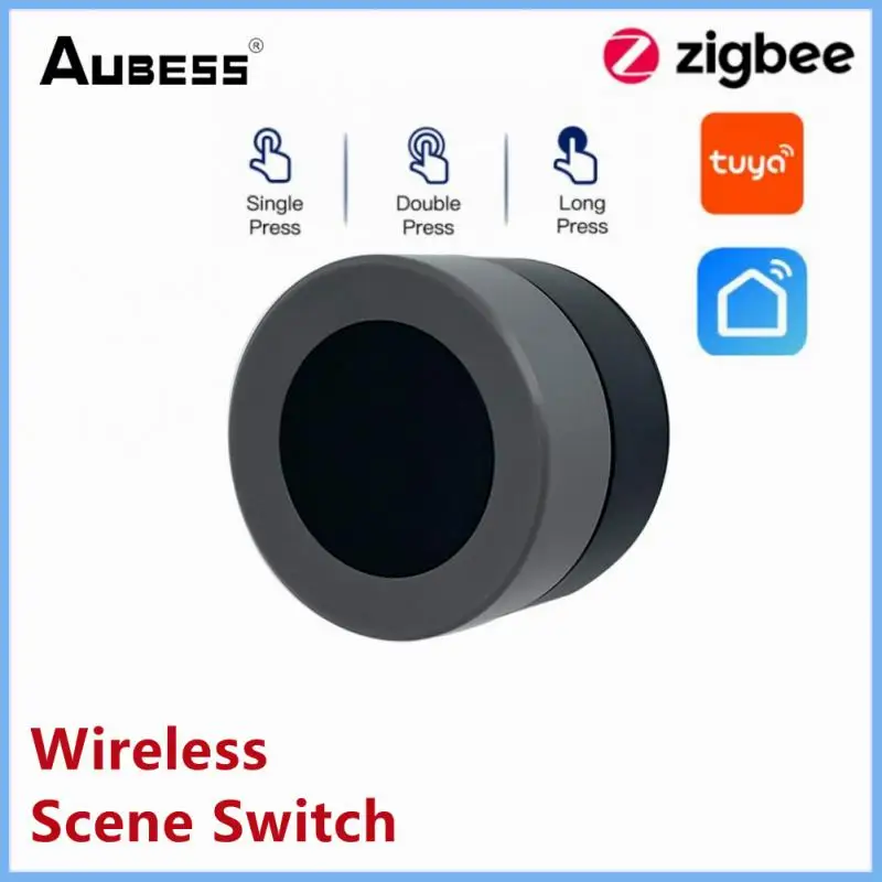 

Tuya ZigBee Smart Switch Button Controller Battery Powered Light Knob Wireless Scene Switch Automation Scenario For Tuya Devices