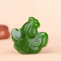 natural green hand carved fish jade pendant jewelry necklace more than rich and more than men and womens pendant pendant