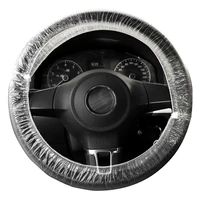 10 pcs universal transparent plastic disposable car steering wheel protector cover waterproof automobile interior accessories
