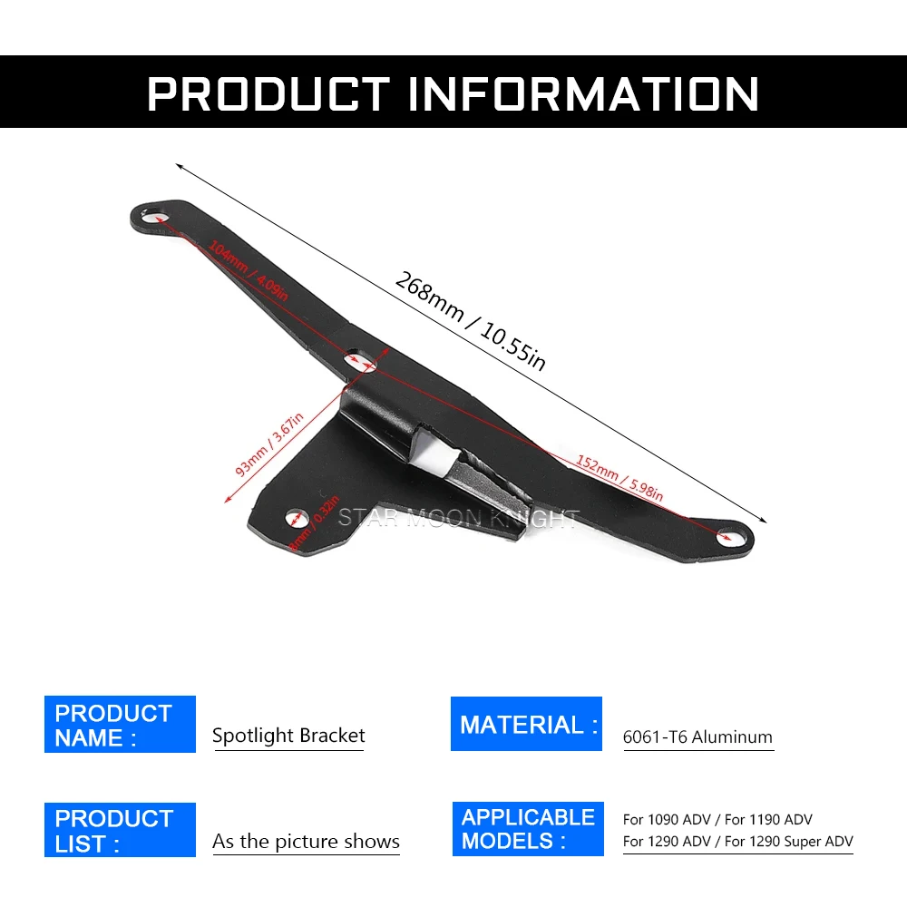 Вспомогательный кронштейн для противотуманных фар 1090 1290 Adventure 1190 Super ADV R S 2015 2016 -