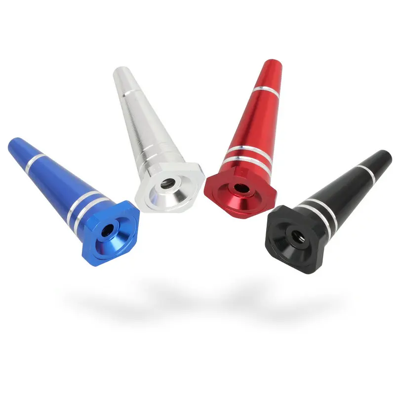 

Traffic Cone Shape Aluminum Alloy Pipe Mini Metal Snuff Bottle Smoking Accessories