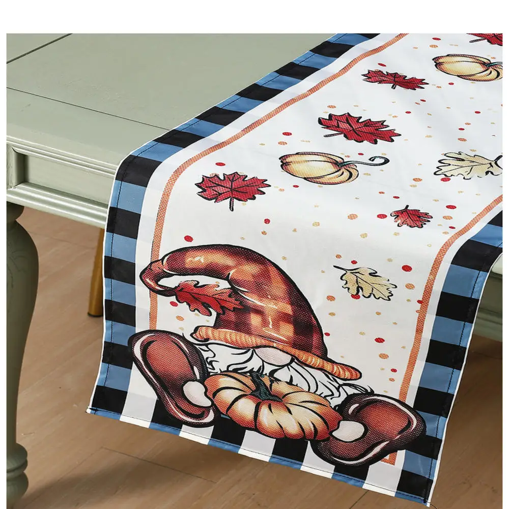 

Настольная дорожка с тыквами на День Благодарения, кухонные аксессуары, обеденный декор, многоразовые зимние настольные дорожки, новое украшение