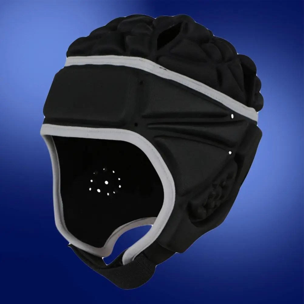 

Soccer Headgear Fashion Fashion Head Protector Shock Absorption Adjustable Rugby Helmet for Football Goalie