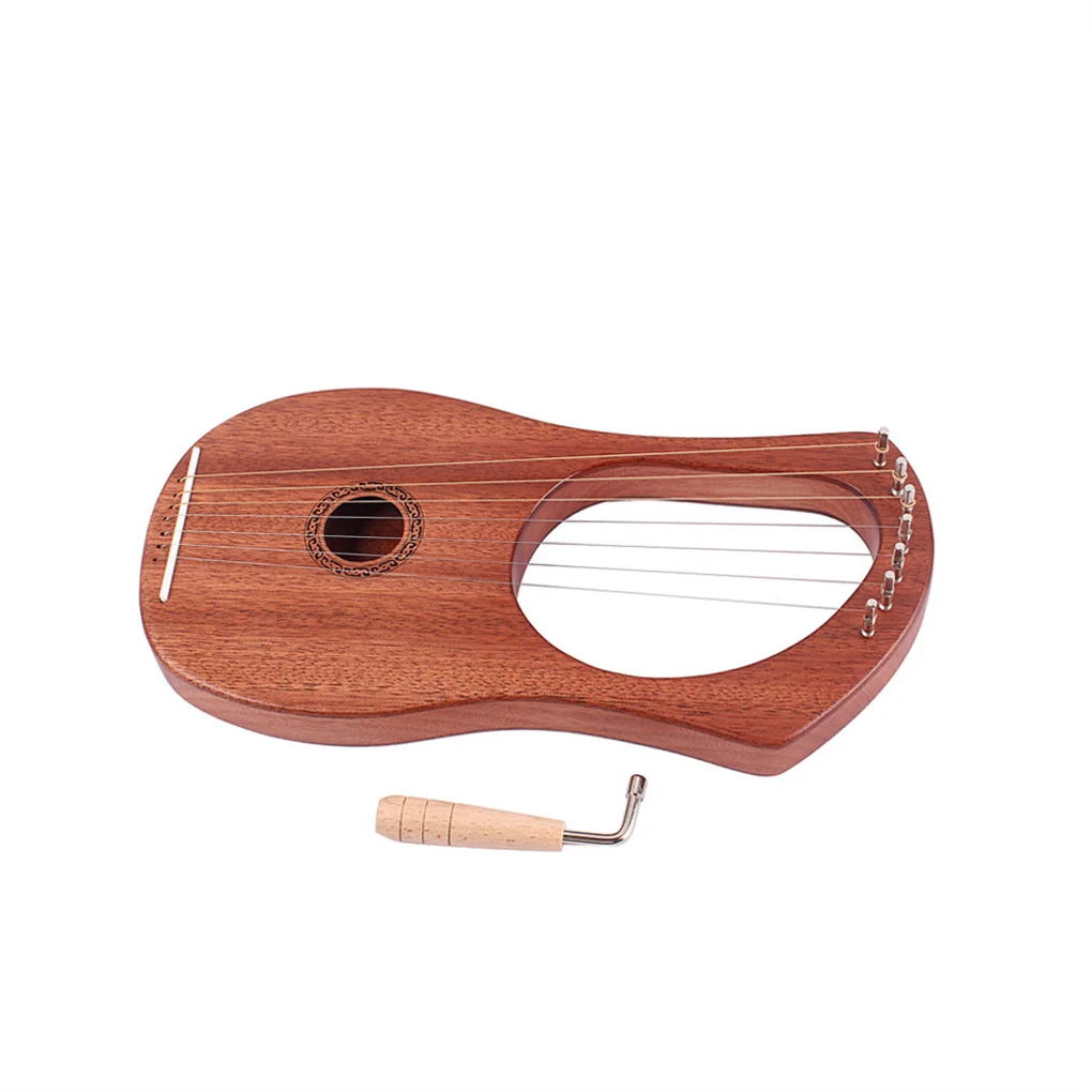 

Красное дерево Lyre Harp седло струны Рождество для детей друзей износостойкий инструмент Аксессуары подробные подарки