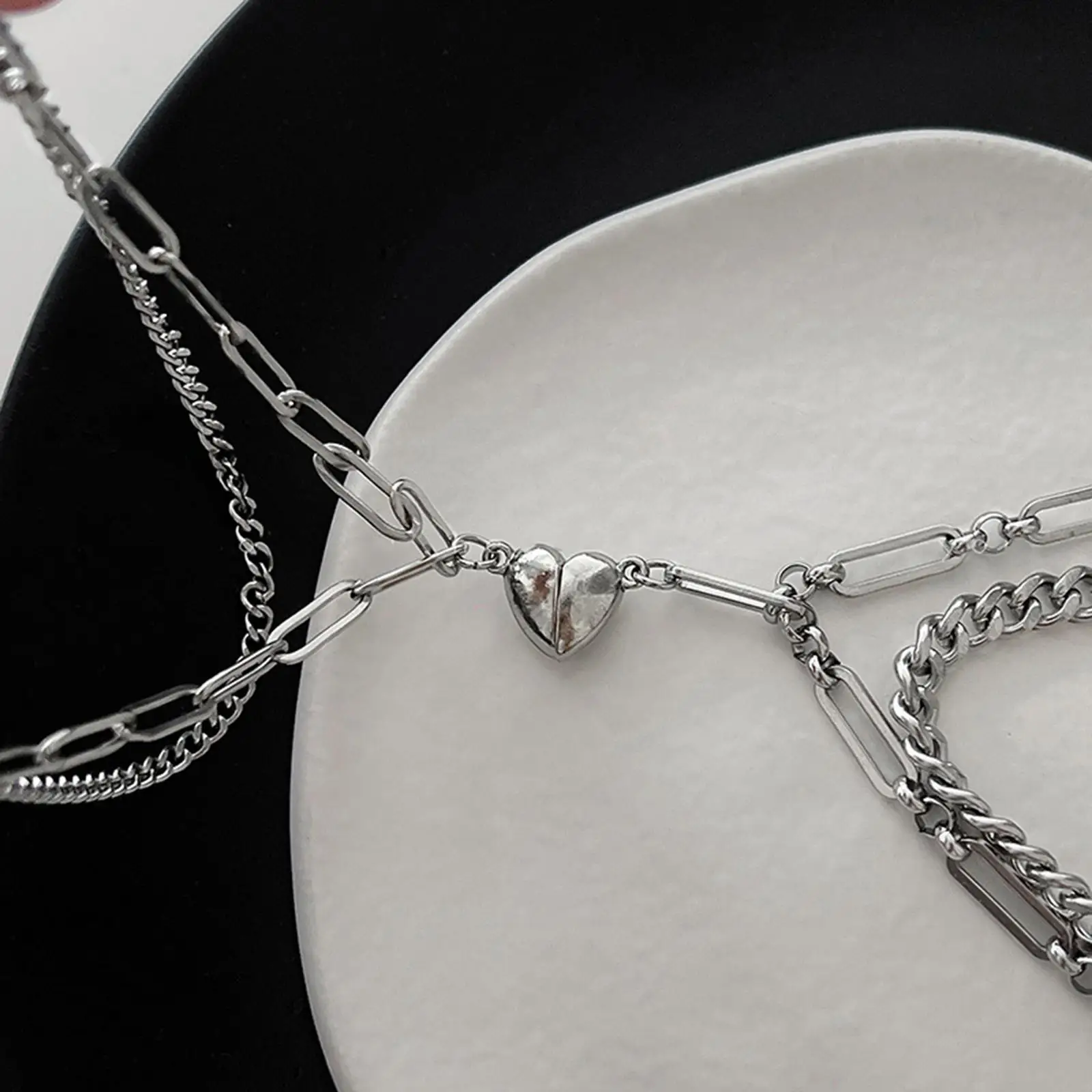 

2x Magnetic Couple Bracelets Magnetic Matching for Women and Men Friendship