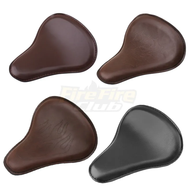 

Коричневое черное мотоциклетное сидение для водителя в стиле ретро для Harley, Honda, Yamaha, Suzuki, Kawasaki