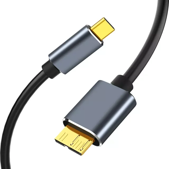 

USB 3.0 Type C To Micro B Cable 5Gbps Fast Data Sync Cord Adapter Disk Data Cable For Laptop Computer Hard Drive 0.5/1/1.5/2m