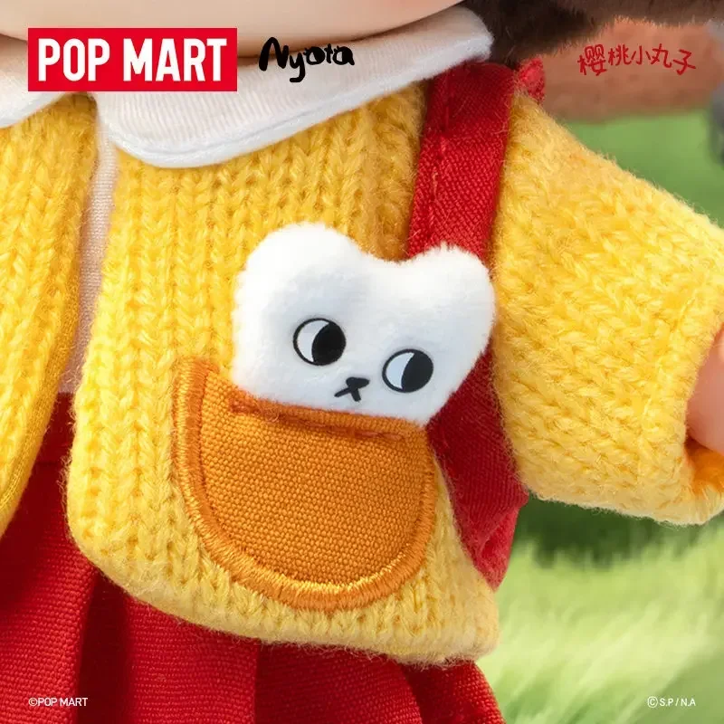 Фото POP MART Серия Nyota Chibi Maruko Chan: Плюшевые подвески, игрушки-сюрпризы в закрытых коробках, милые украшения, фигурки, декор для дома и рабочего стола №1