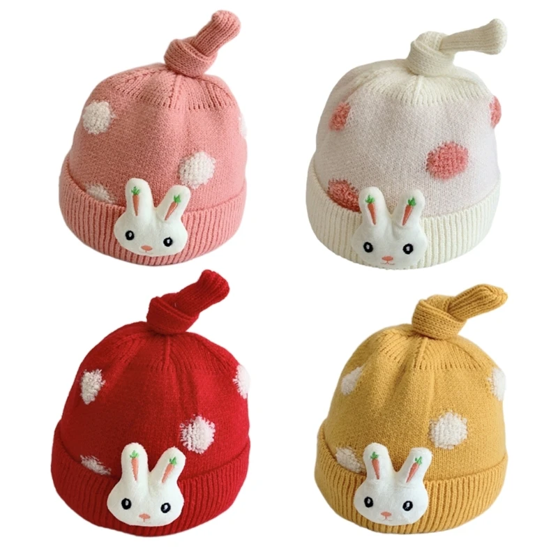 

Rabbit Toddlers Hat Winter Outdoor Insulation Beanie Cap Double Layer Hat