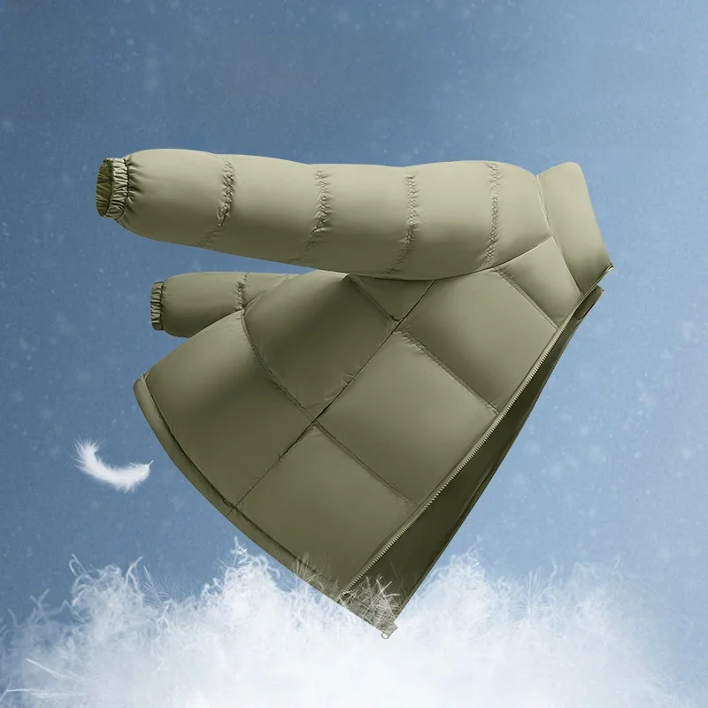 Senma up Genio Lamode Светло-зеленый пуховик Мужской зимний теплый и красивый свободный на