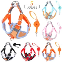 dog harness adjustable no pull cute cat soft walking leash set pet dogs harnesses vest chihuahua beagle for small medium dogs