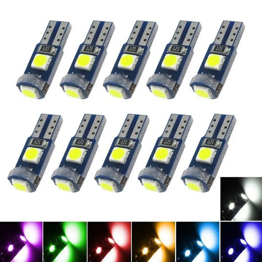 

10 шт. 3030 3SMD Запасная лампа для приборной панели автомобиля 12 В T5