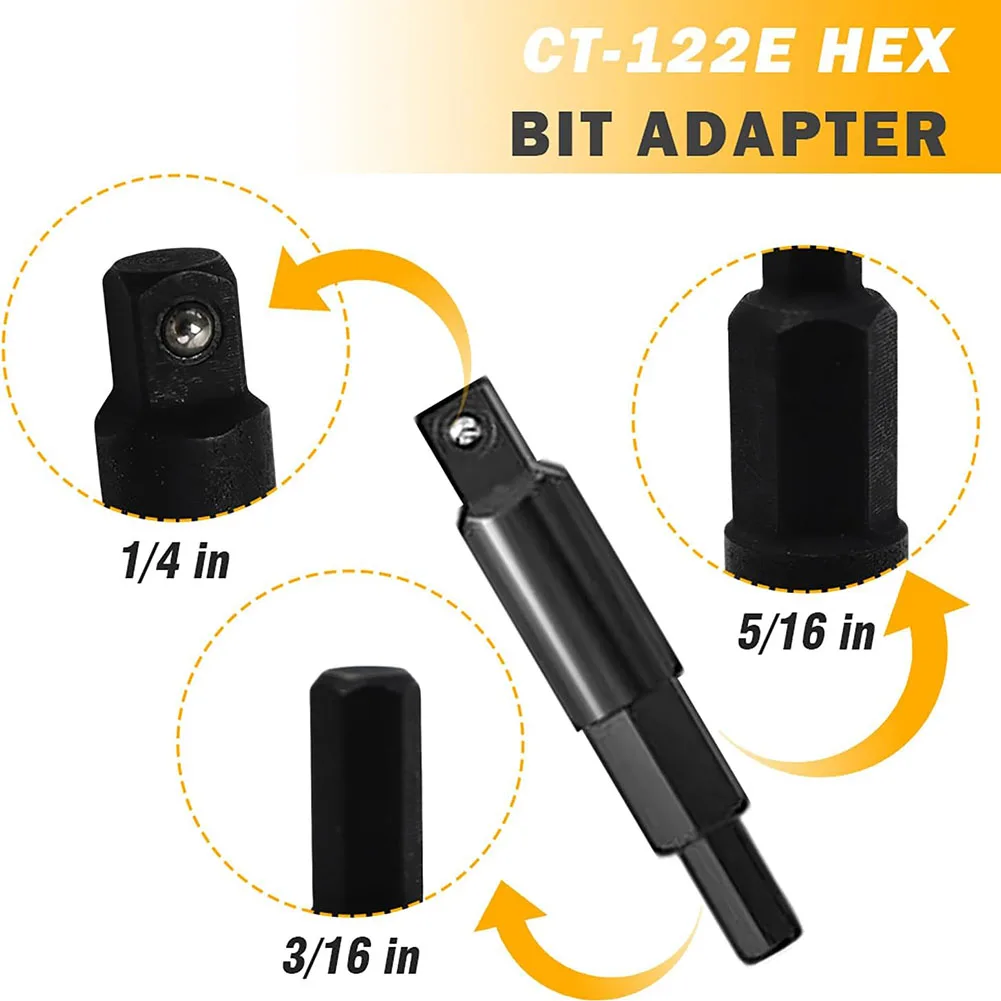 Сервисный ключ с храповым механизмом HVAC адаптеры для шестигранных бит латунные