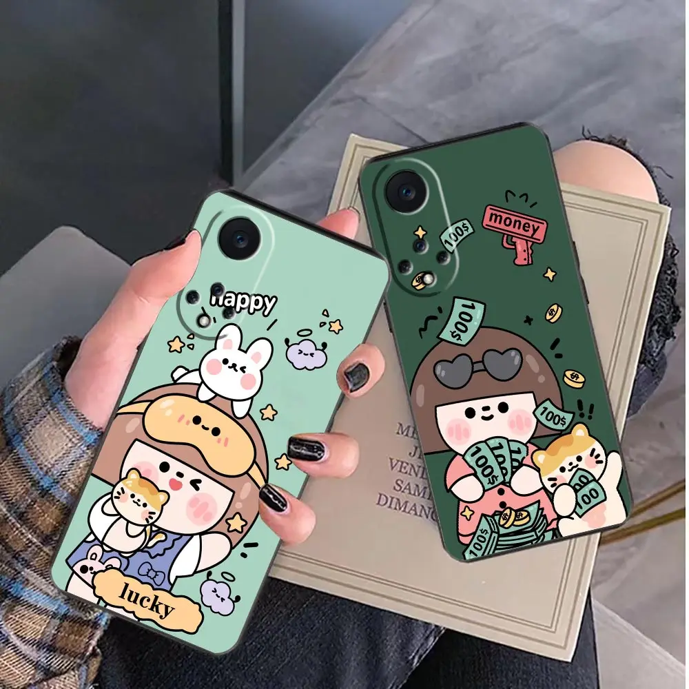 

Funda Case For Huawei NOVA Y90 Y70 Y61 10 9 9SE Plus 8 8I 7 7I 5 5I 4 3 3I 2 2I 2S Lite Plus Pro Case Cartoon Little Rich Lady