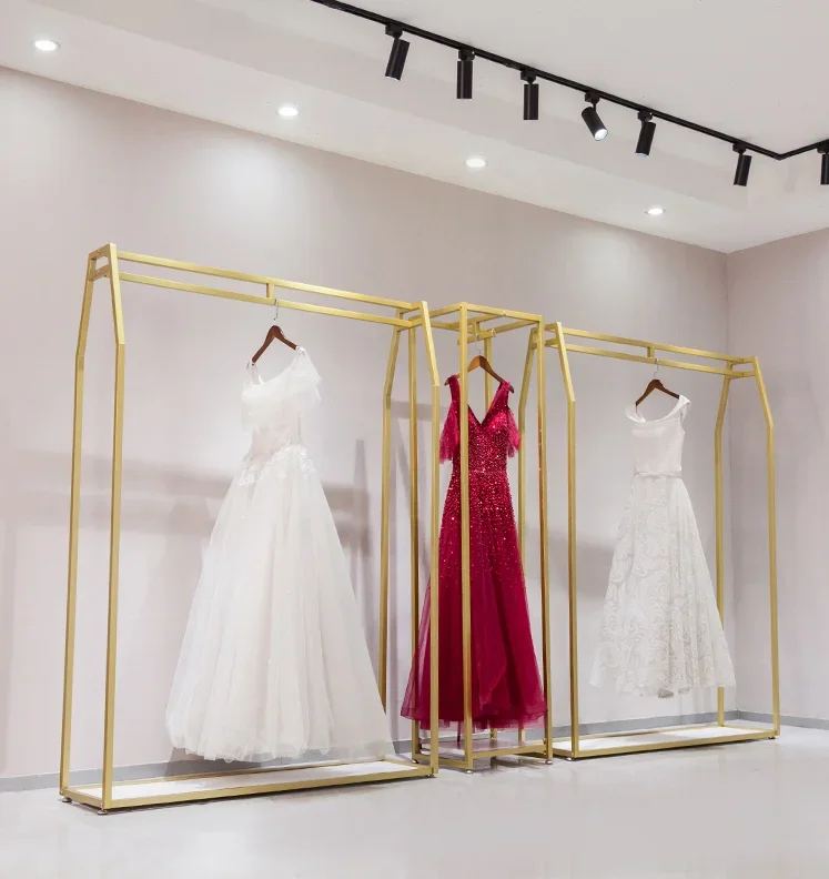 Вешалка для свадебных платьев Tieyi высококачественная витрина магазин вешалка