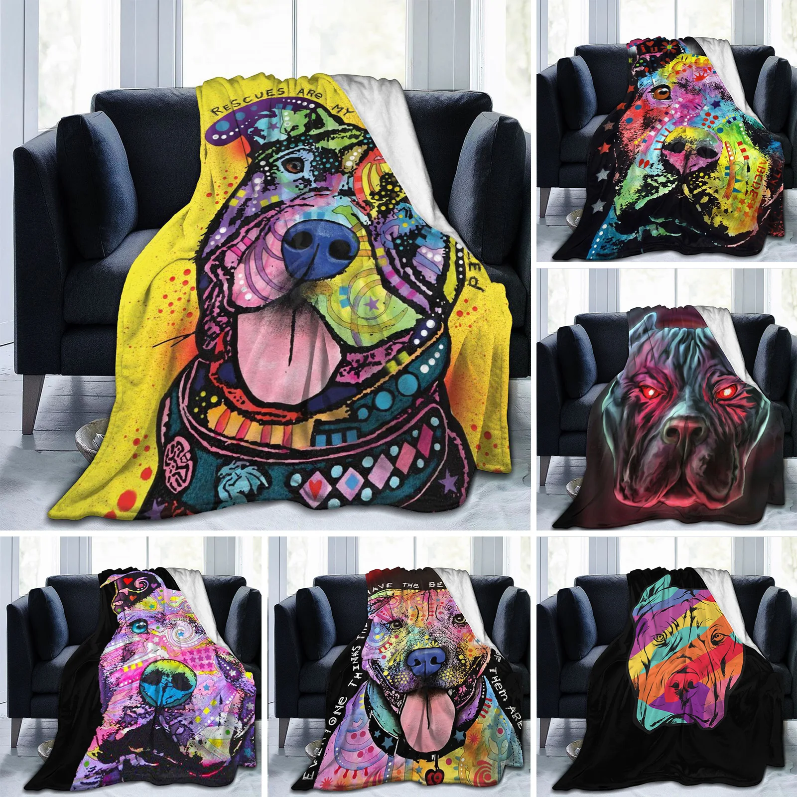 

Мягкое Флисовое одеяло питбуля для собак, постельное белье, покрывало для детей, мальчиков, девочек, мужчин и женщин, покрывало большого раз...