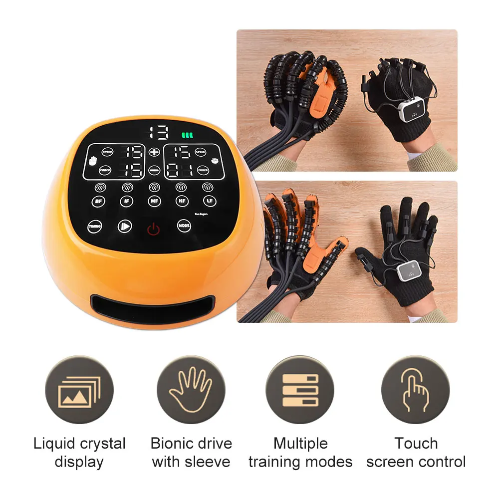 

Hand Massage Glove Rehabilitation Robot Gloves Equipment for Stroke Hemiplegia Hand Function Recovery Finger Trainer Device