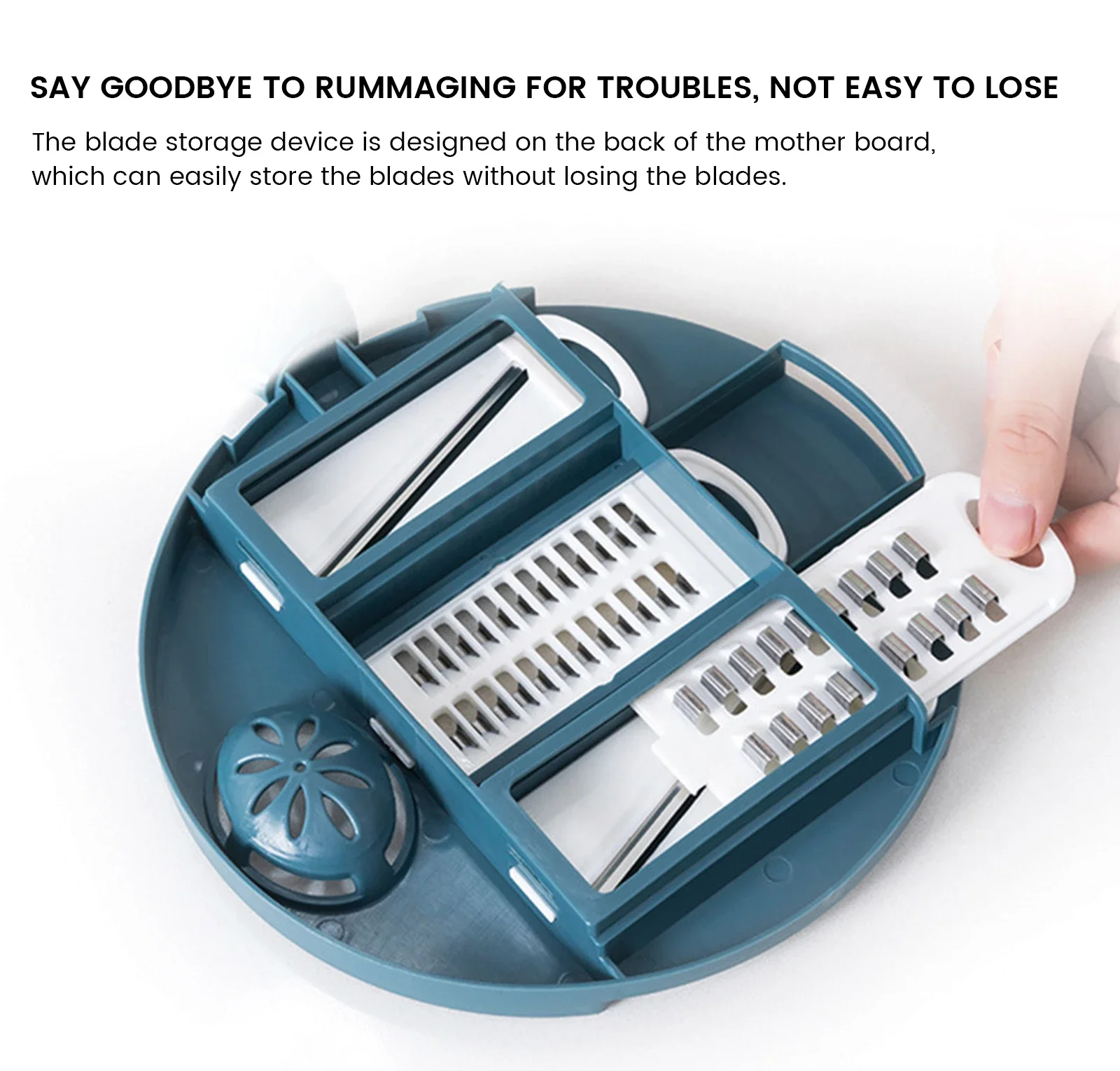 

12 In 1 Multifunctional Round Vegetable Cutter Slicer Chopper Dicer Shredder Veggie Spiralizer Kitchen Manual Food Processor