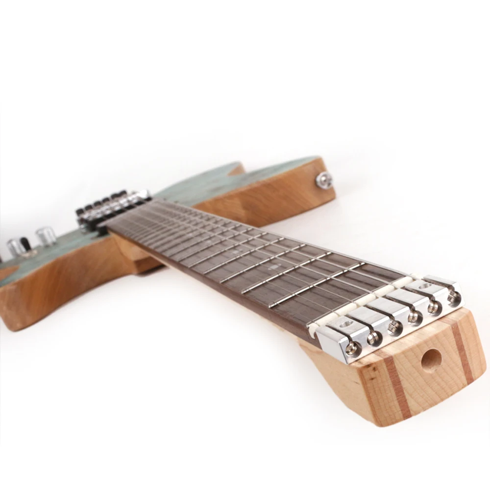 Пятикомпонентная канадская Кленовая грифельная доска без головы для путешествий портативная электрическая гитара