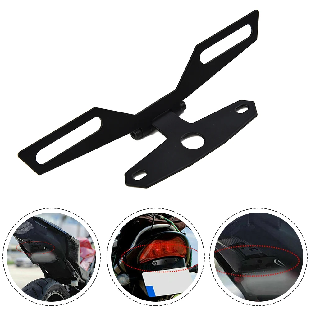

Motorbike ATV Adjustable Folding License Plate Bracket Tail Fender Eliminator License Number Plate Bracket Mount Tidy Tail