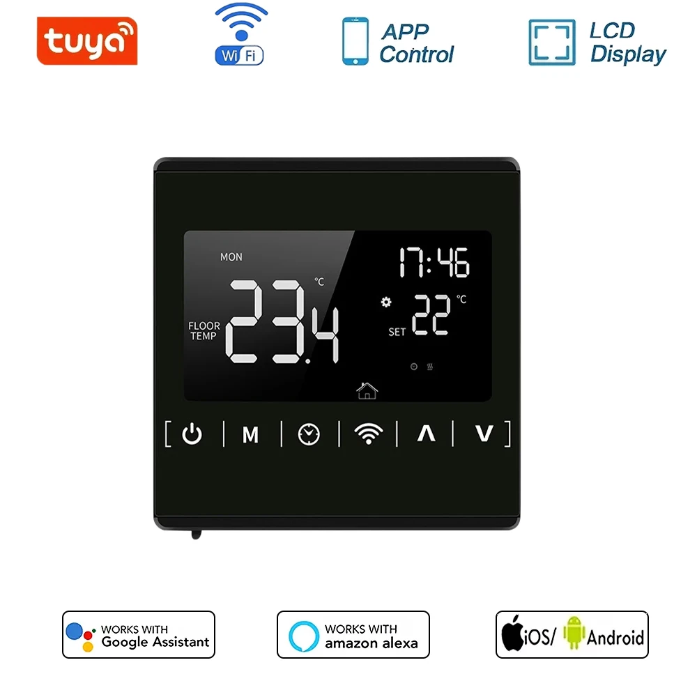 110V 220V Tuya умный термостат WiFi температурный контроллер для напольного