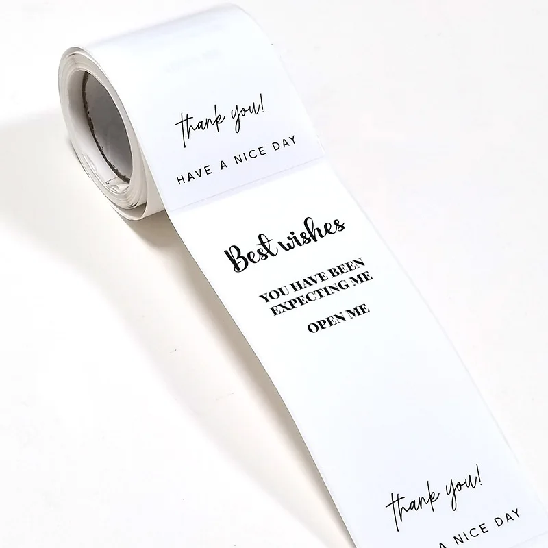 

50 шт., наклейки TYFYO "Thank You", цветы, бумага