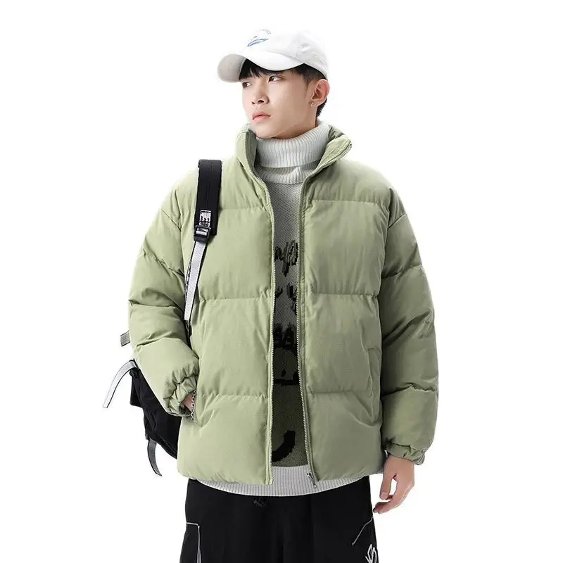 Couple Down Cotton Coat Winter New Korean Fashion Stand Collar Thickened Cotton Jacket