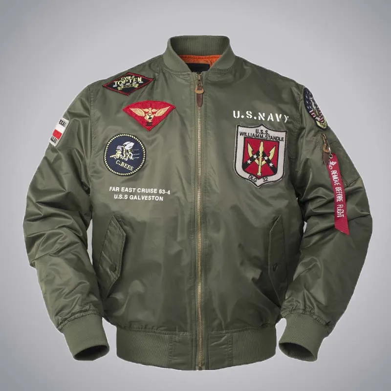 

Классическая куртка-пилот ВВС для мужчин, весна и осень, повседневные женские пальто, ацетатная куртка-бомбер с принтом, мужская куртка