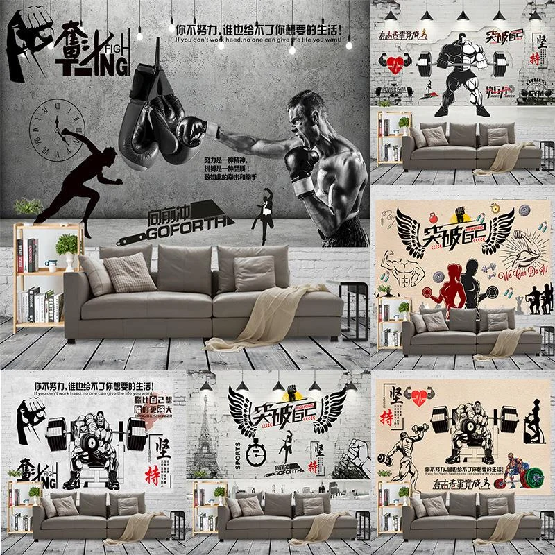 

Tapestry Home Decor Digital Printing Gym Wall Bedroom Decor Tapestry Fashion Photography Background Fabric