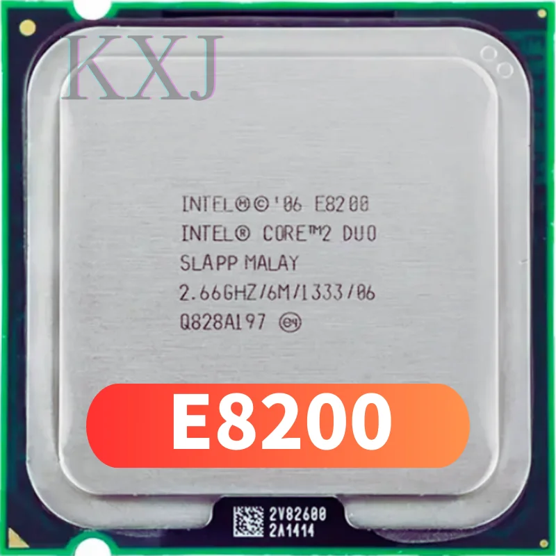 Оригинальный процессор Intel Core 2 Duo E8200 2,66 ГГц/6 МБ/1333 МГц двухъядерный разъем 775 (100% рабочий, бесплатная доставка)