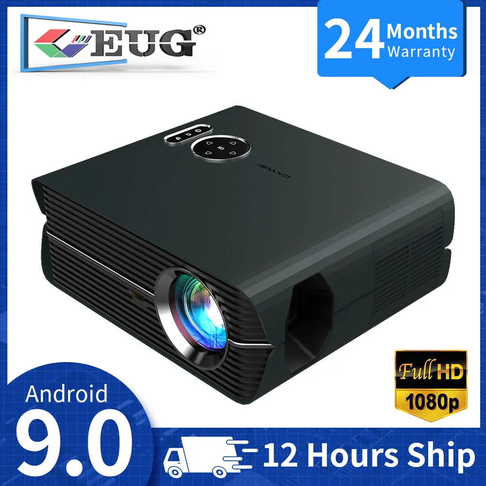 

EUG Projector 4K 10000 Lumens Android 9.0 WIFI 1920*1080P Proyector Home Theater 3D Video Game Movie Beamer Full HD Projector