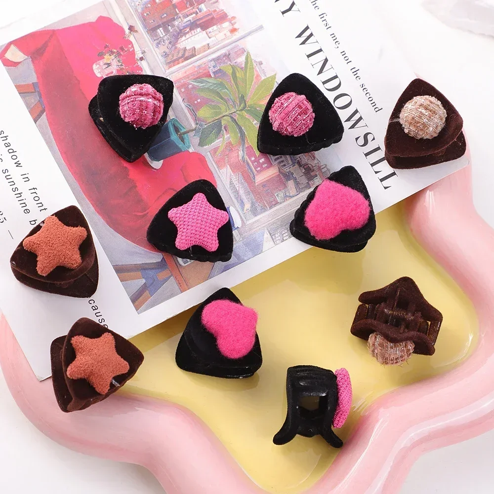 2 шт./партия Детские треугольные заколки для волос с кошачьими ушками