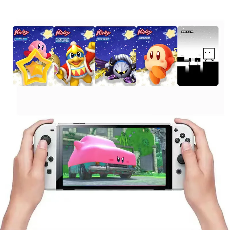 

Kirby and The Forgotten Land Amiibo Qbby карта связь Kirby Rising Star Alliance Generic NS Switch 5 шт. большая мини-карта