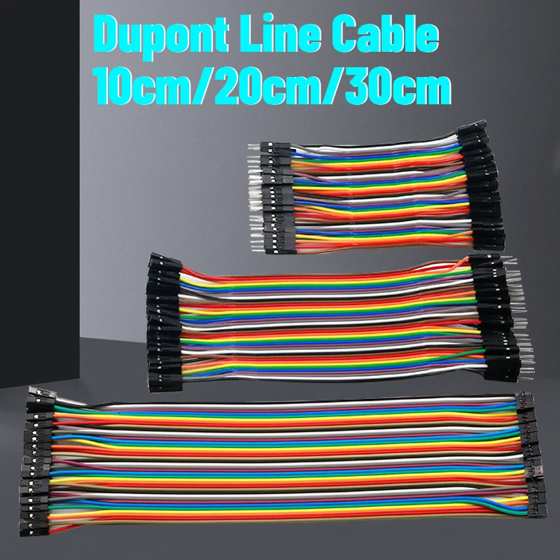Dupont Line 10CM 20CM 30CM 40Pin Male to Male + Male to Female and Female to Female Jumper Wire Dupont Cable for Arduino DIY KIT