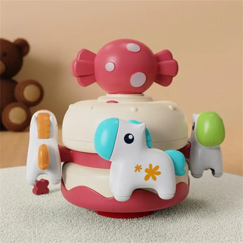 Brain Game Feel Comfortable Rounded Edges Suitable For Infants (0-3 Years Old) Preschool Toys Dining Table Toys Spin Jump