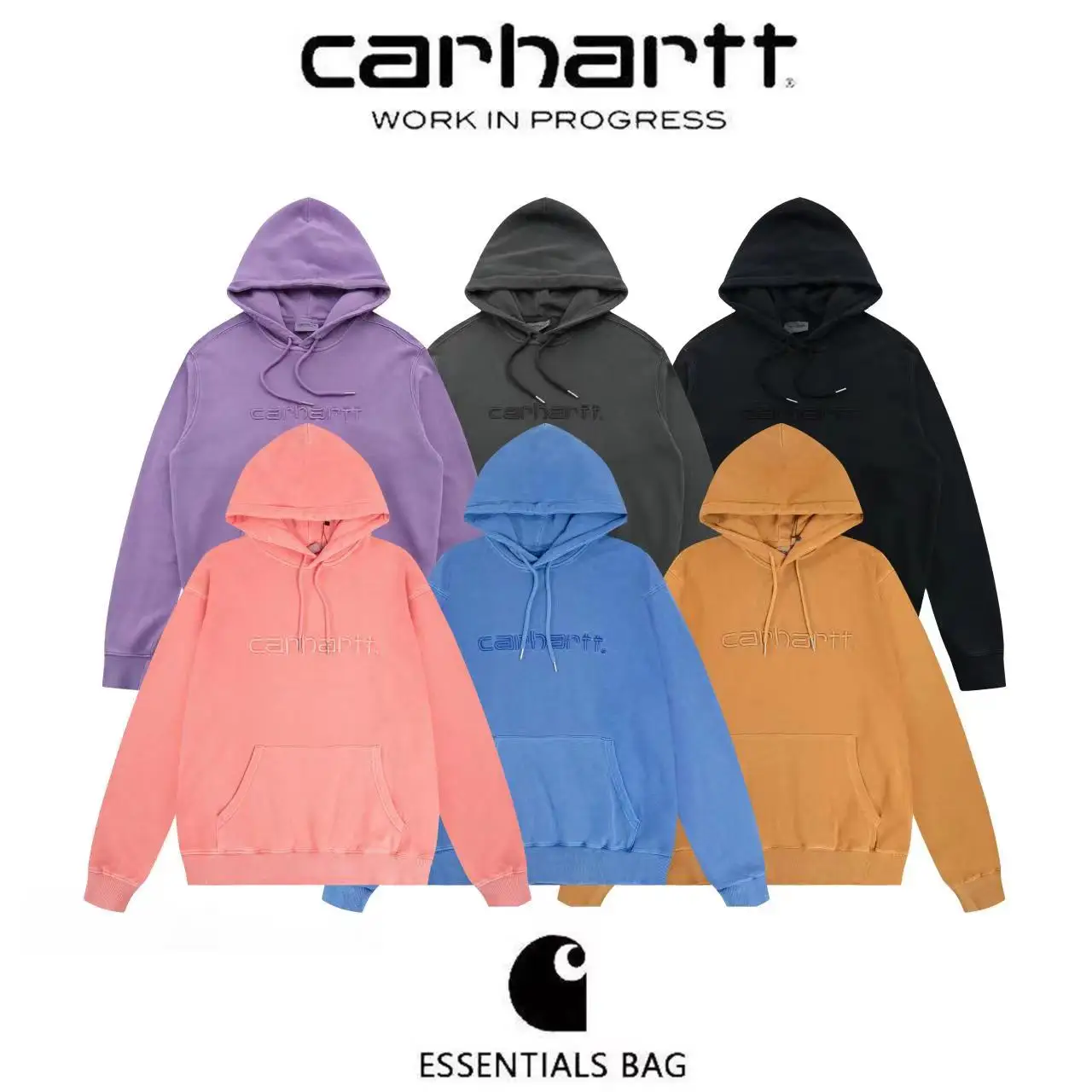 

Carhartt Wip Embroidery 2022 Women's Sweatshirt Casual Long Sleeve Sweater Soft Comfortable Sportswear Sleeve Women's Sweatshirt