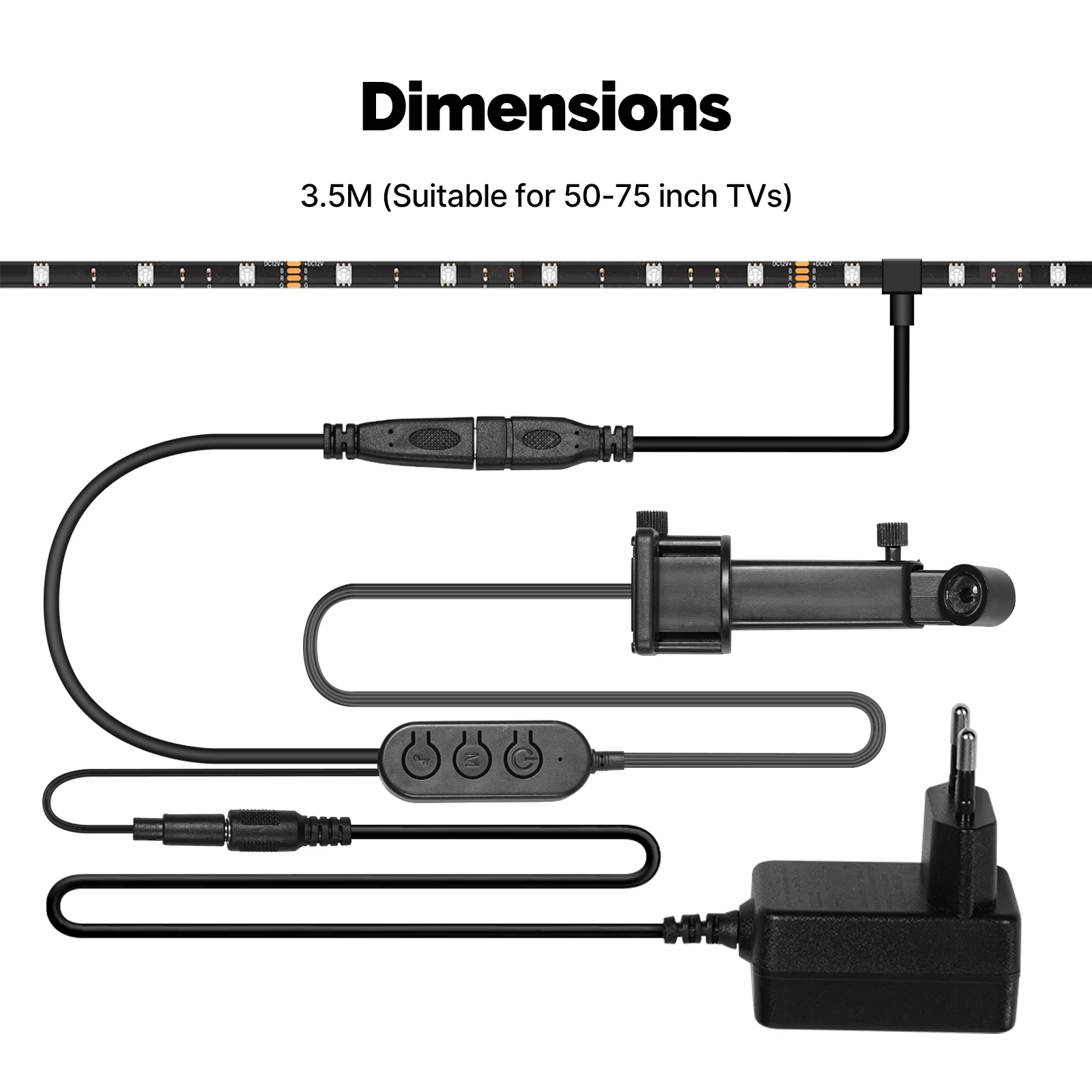 

MOES Tuya Bluetooth Светодиодная лента для ТВ с камерой AR Color Picker