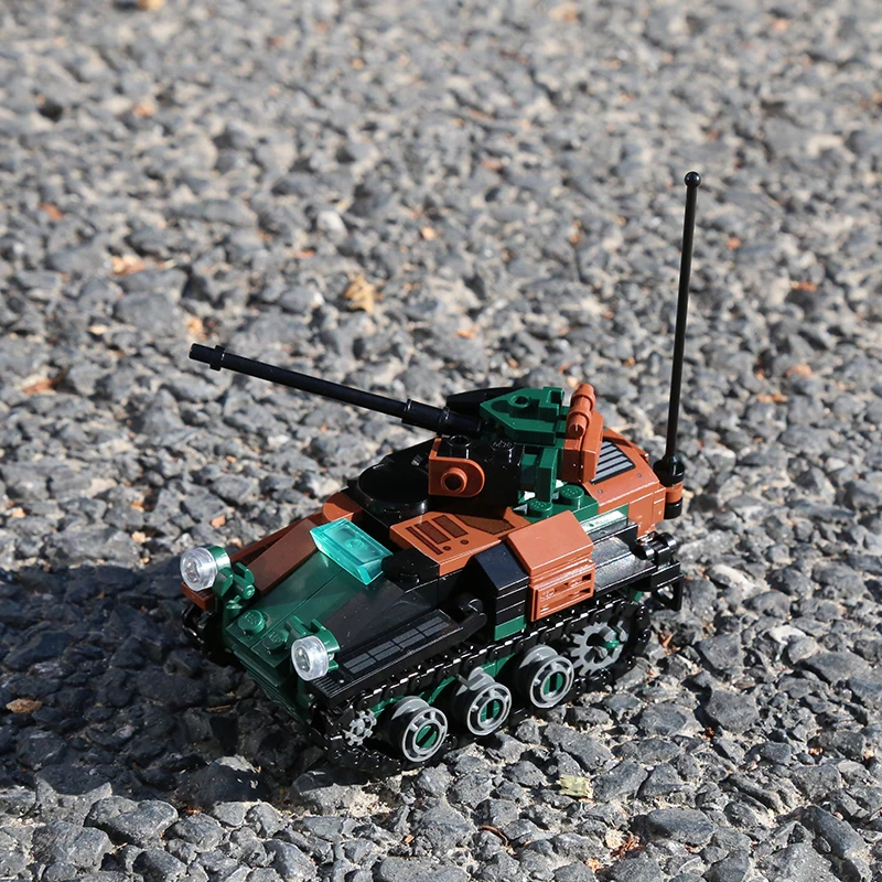 Немецкий военный Танк Weasel 1, танк с воздухом, строительные блоки Wiesel AWC, бронированный противотанковый автомобиль, грузовые автомобили, модель, кирпичи, игрушки