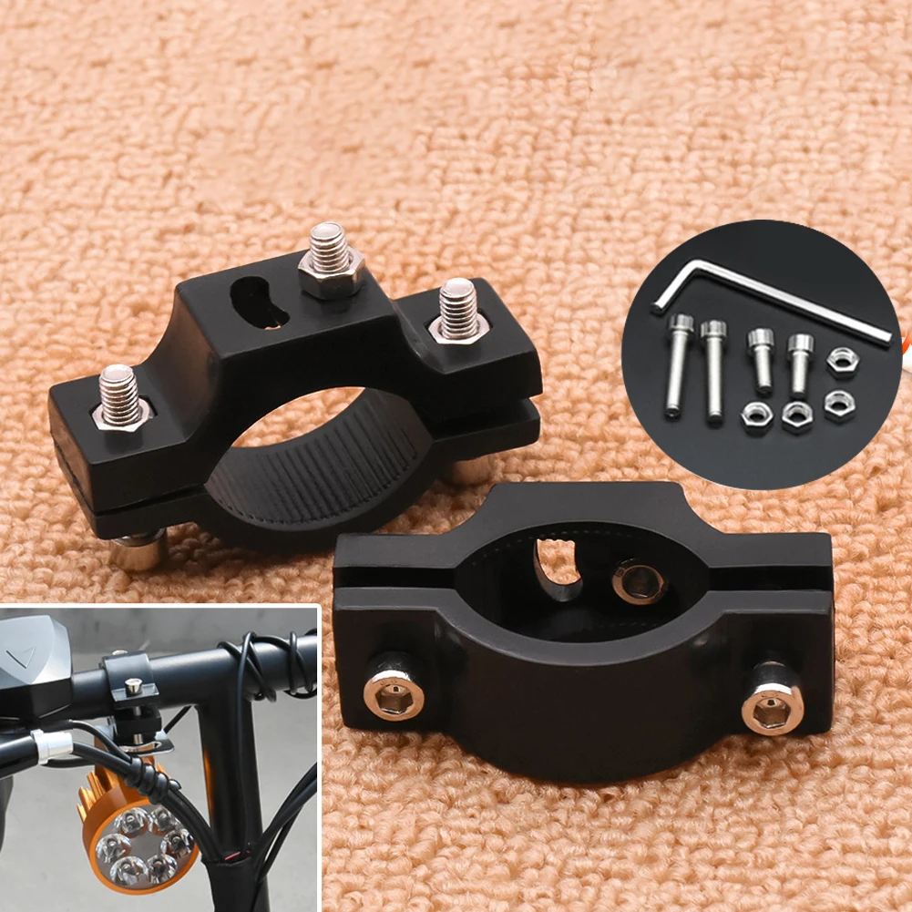 

Bicycle Front Light Clip Motorcycle Scooter Handlebar Mount Front LED Flashlight Holder Clamp PE Durable Torch Headlamp Bracket