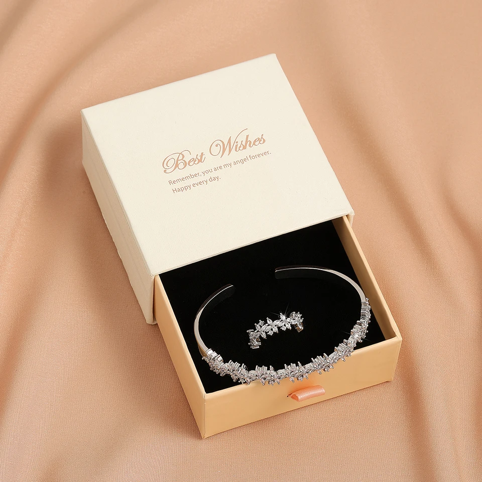 UILZ 2 шт. роскошные темпераментные украшения C-образной формы для женщин