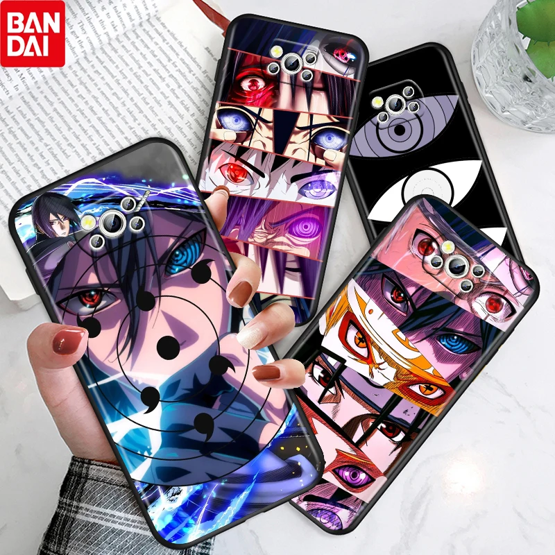 

Naruto Sharingan Hot Anime For Xiaomi Poco X3 NFC F3 GT M4 M3 M2 F2 X2 Pro 5G TPU Gel Silicone Soft Black Phone Case Cover Capa