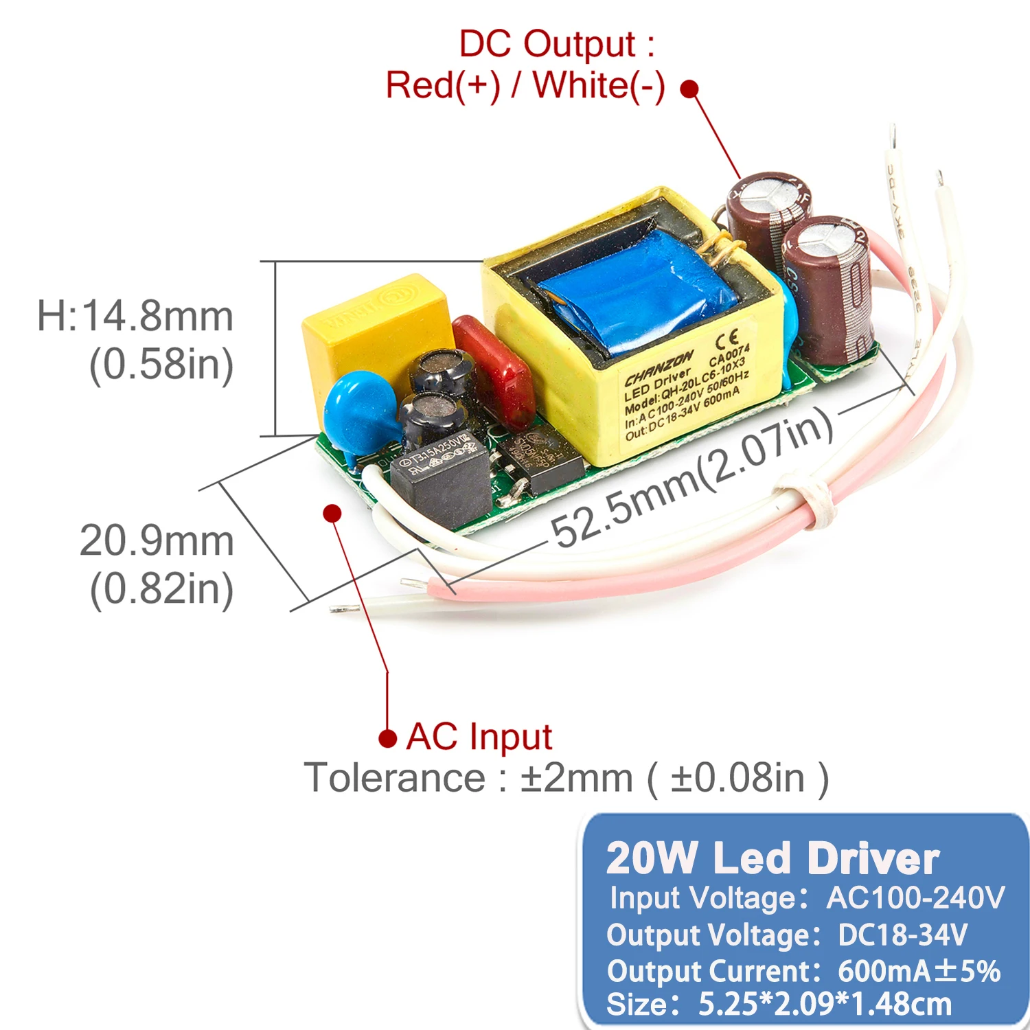 

Светодиодный драйвер постоянного тока 6-50 Вт