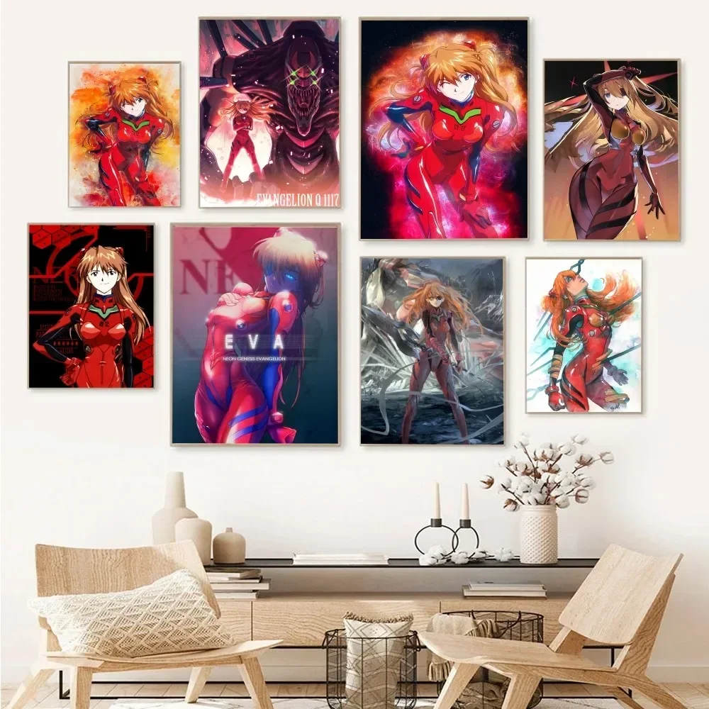 1 шт. бумажный постер с принтом angelion Soryu Asuka Langley