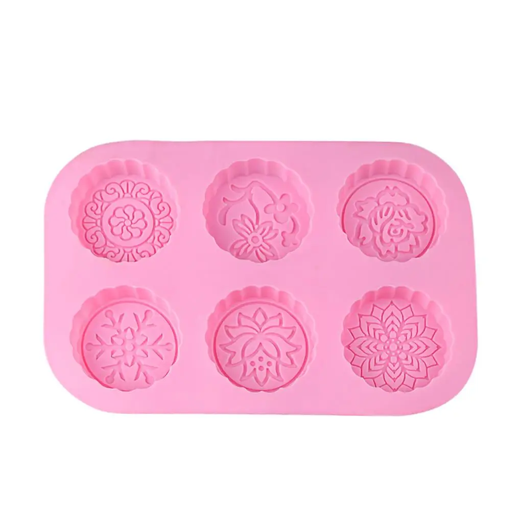 

Mooncake Silicone Mold Cake Chocolate Cookie Biscuit Jellies Mould Bakery Reusable Baking Kitchen Gadget Bakeware