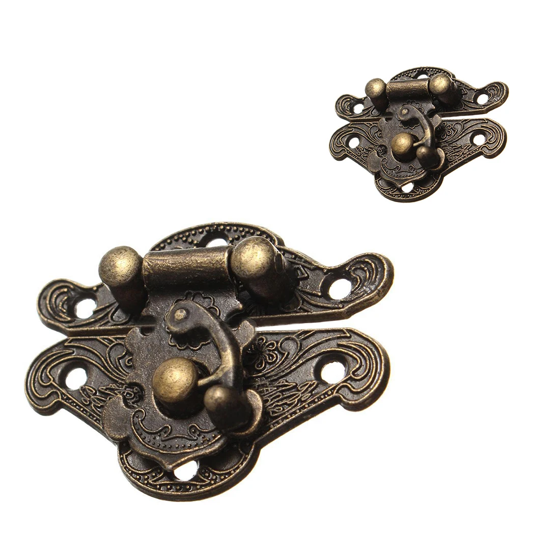 

Antique Retro Vintage Decorative Latch Wooden Jewelry Box Hasp Pad Chest Lock