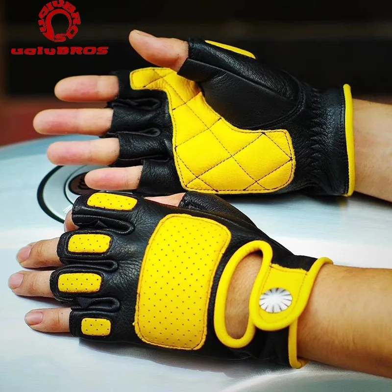 Мотоциклетные Перчатки Uglybros из овчины защитные удобные перчатки натуральной