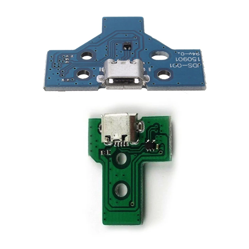 Набор из 2 контроллеров порта USB для зарядки Sony PS4 A227 - Jds-030 + кабель на 12 контактов и Jds-001 на 14 контактов.