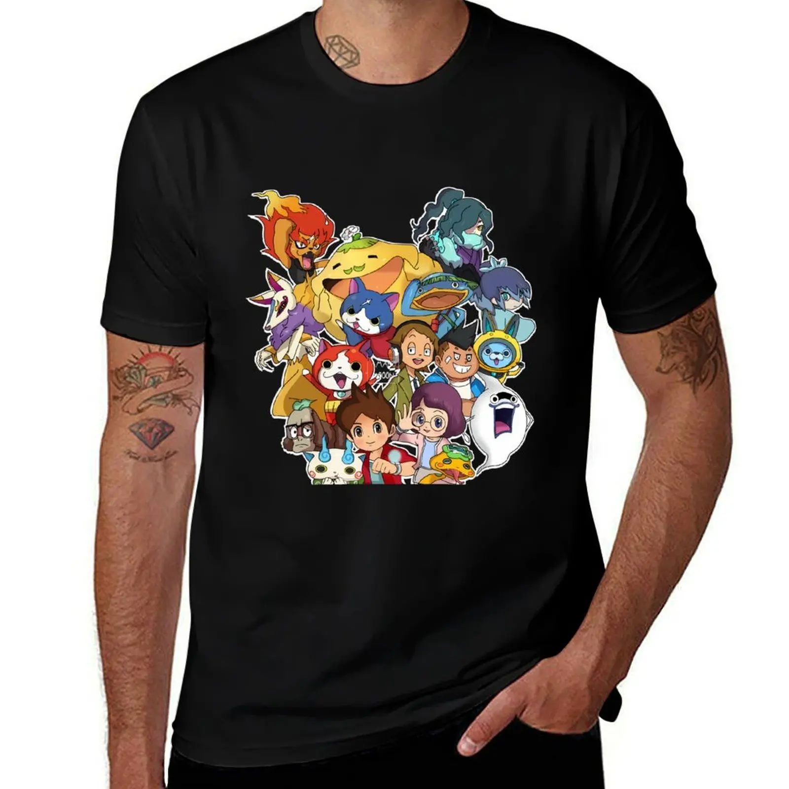 Фото Футболка Yo-Kai Watch Yokai Watch из мягкого базового хлопка с коротким рукавом. №1